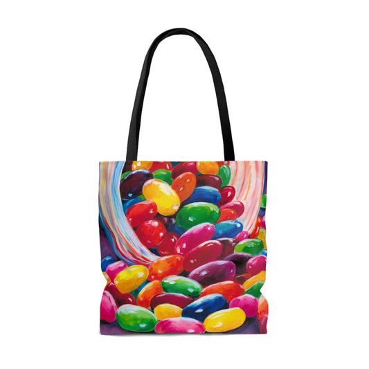 Candy Jars and Rainbow Jelly Beans - AOP Tote Bag MWW Ginger's Art and Gift Shop