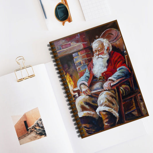 Fireside Nap - Spiral Journal / Notebook Ginger's Art and Gift Shop