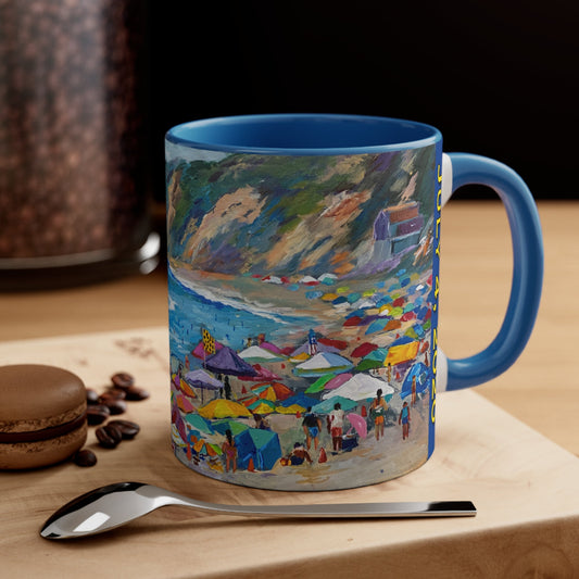 Fourth of July 2020 San Diego - Accent Coffee Mug, 11oz, DP Ginger's Art and Gift Shop