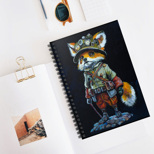 Francis the Fox - Spiral Journal / Notebook Ginger's Art and Gift Shop