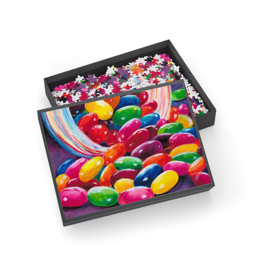 If Rainbows were Jelly Beans - Puzzle (96, 252, 500, 1000-Piece) Ginger's Art and Gift Shop