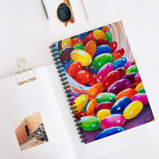 Jellybean Dreams - Spiral Journal / Notebook Ginger's Art and Gift Shop