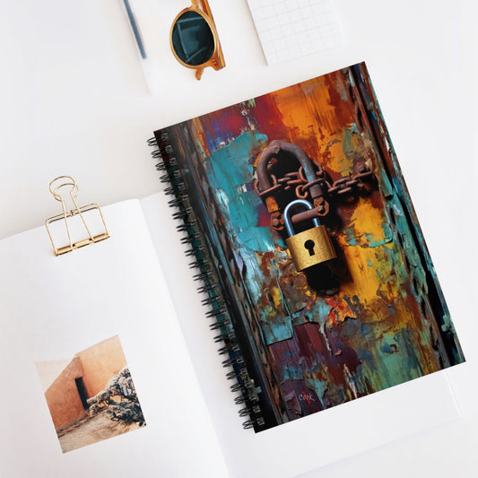 Locked Top Secret - Spiral Journal / Notebook Ginger's Art and Gift Shop