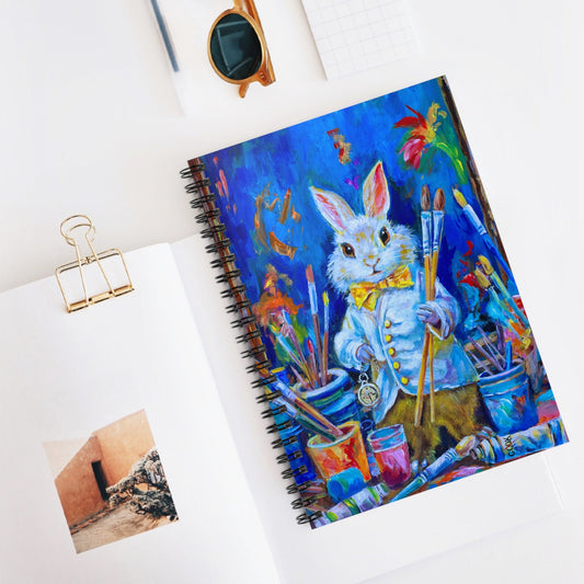 Maurice Bunny  Spiral Journal / Notebook Ginger's Art and Gift Shop