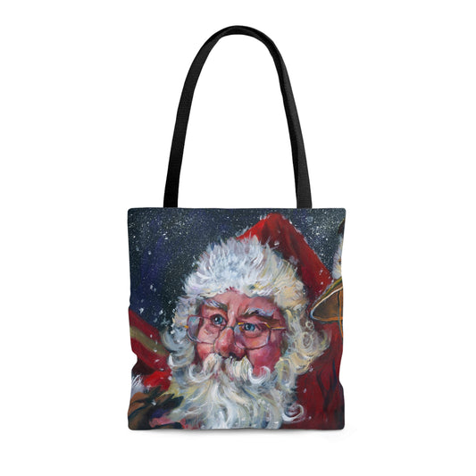 Santa Times Two - AOP Tote Bag MWW Ginger's Art and Gift Shop