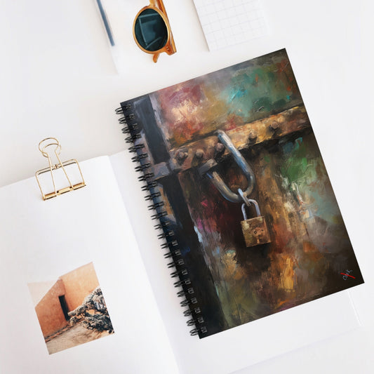 Unlock your Inspiration - Spiral Journal / Notebook Ginger's Art and Gift Shop