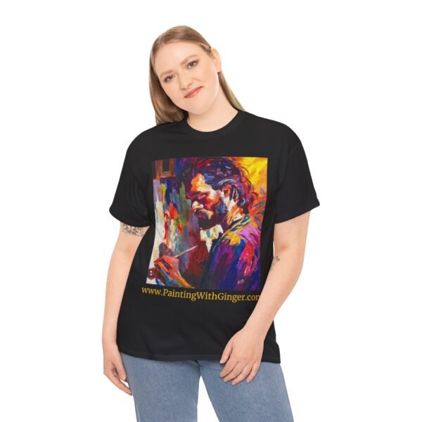 Bohemian Artist Graphic Gildan Unisex Cotton T-Shirt - Image 12