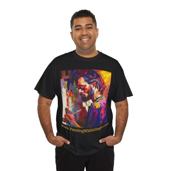 Bohemian Artist Graphic Gildan Unisex Cotton T-Shirt - Image 17