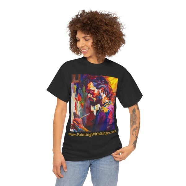 Bohemian Artist Graphic Gildan Unisex Cotton T-Shirt - Image 11