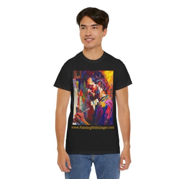 Bohemian Artist Graphic Gildan Unisex Cotton T-Shirt - Image 21