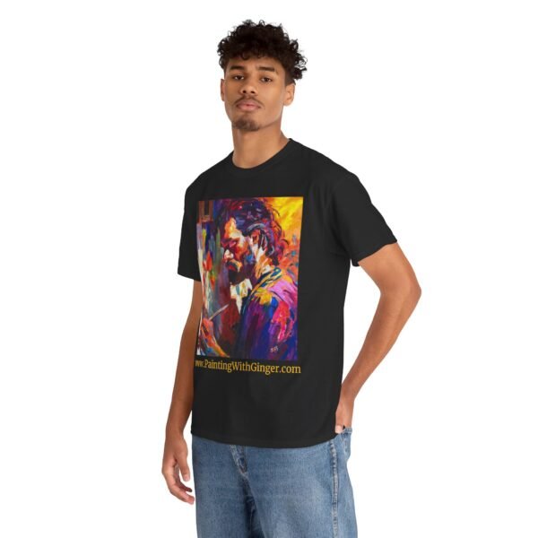 Bohemian Artist Graphic Gildan Unisex Cotton T-Shirt - Image 14