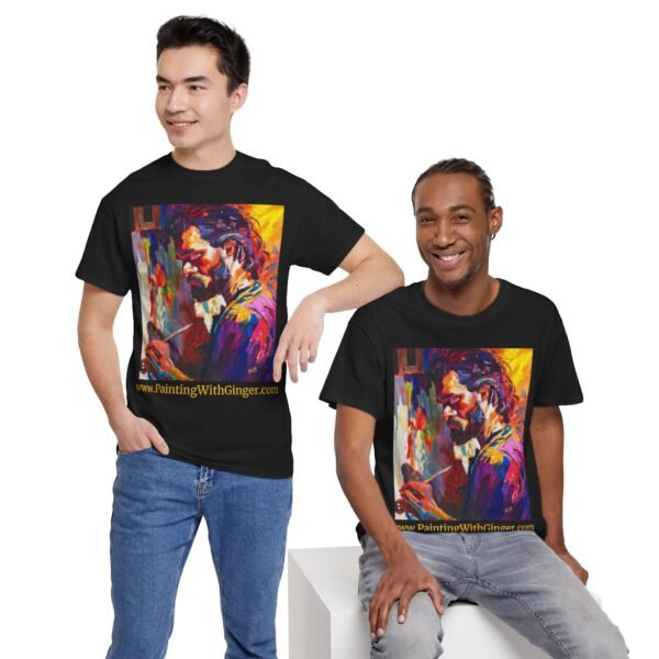 Bohemian Artist Graphic Gildan Unisex Cotton T-Shirt - Image 26