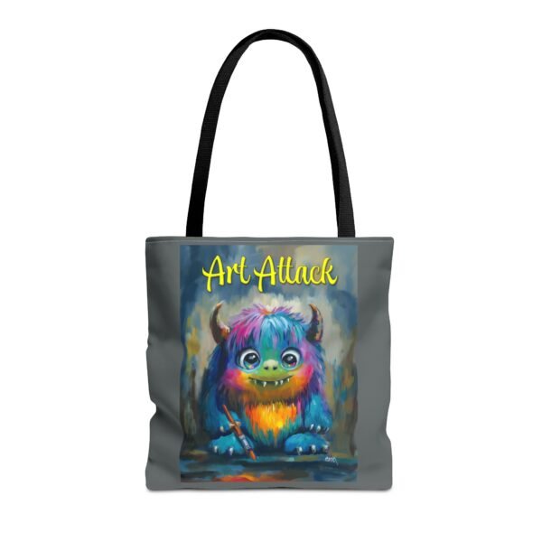 Art Attack Tote Bag - Show Your Style. You never know when an Art Monster will attack! - Image 6