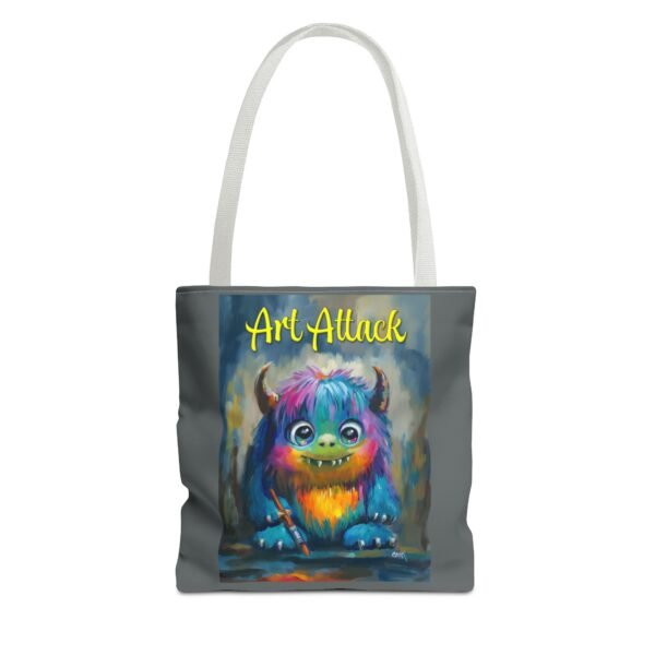 Art Attack Tote Bag - Show Your Style. You never know when an Art Monster will attack! - Image 14