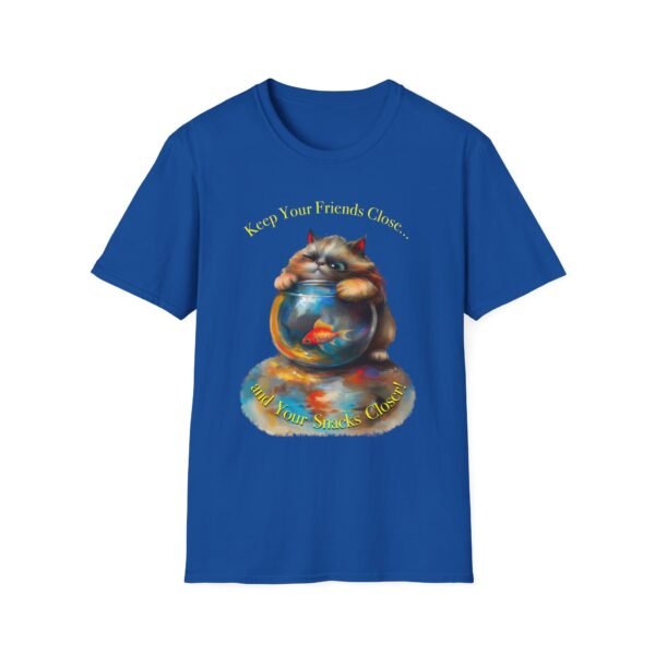 Funny Cat T-Shirt – Keep Your Snacks Closer Graphic Tee - Unisex T-Shirt - Image 5