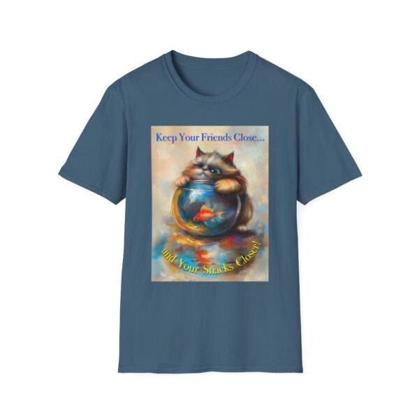 Funny Cat T-Shirt – Keep Your Snacks Closer Graphic Tee - Unisex T-Shirt - Image 15