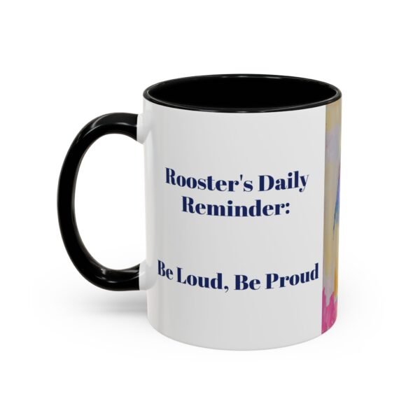 Majestic Morning Callers - Bold and Beautiful Roosters Accent Coffee Mug (11, 15oz) - 8 Different Colors - Image 3