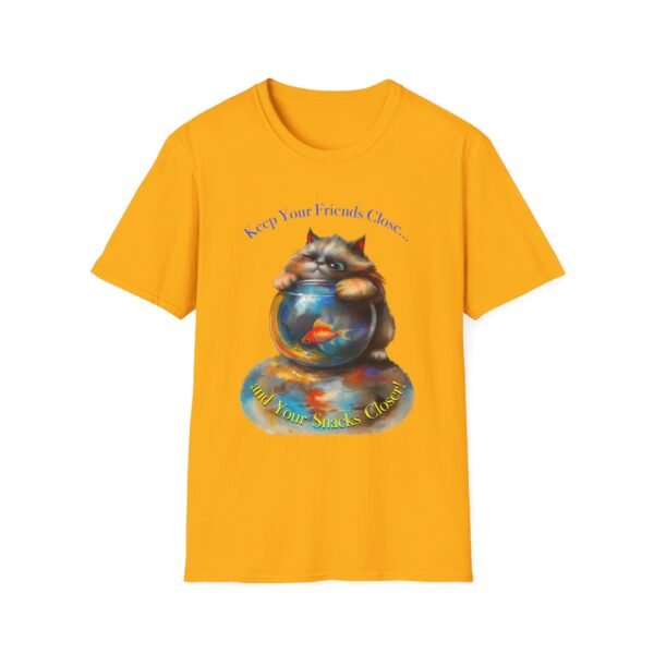 Funny Cat T-Shirt – Keep Your Snacks Closer Graphic Tee - Unisex T-Shirt - Image 13