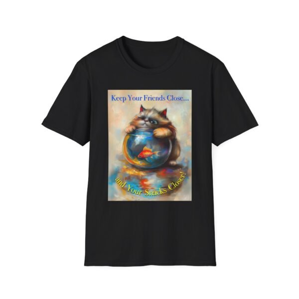 Funny Cat T-Shirt – Keep Your Snacks Closer Graphic Tee - Unisex T-Shirt - Image 7