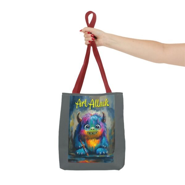 Art Attack Tote Bag - Show Your Style. You never know when an Art Monster will attack! - Image 11