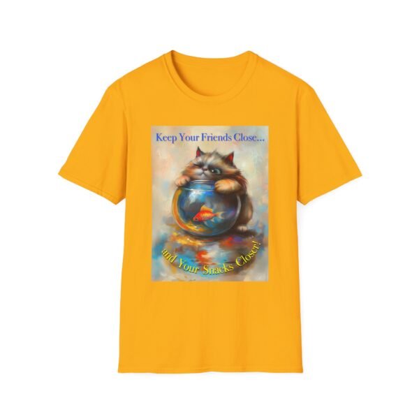 Funny Cat T-Shirt – Keep Your Snacks Closer Graphic Tee - Unisex T-Shirt - Image 13