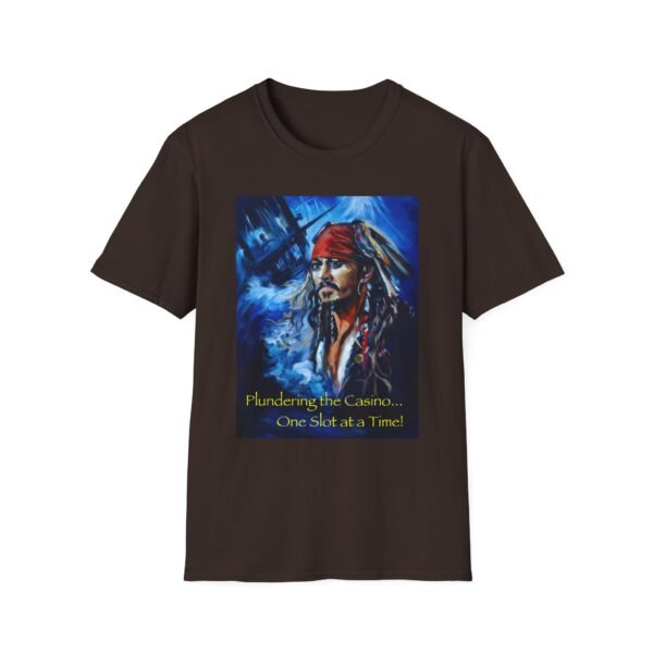 Pirate Casino Adventure T-Shirt – Plundering Slots in Style - Graphic Tee for Pirate and Cruise Lovers - Image 6