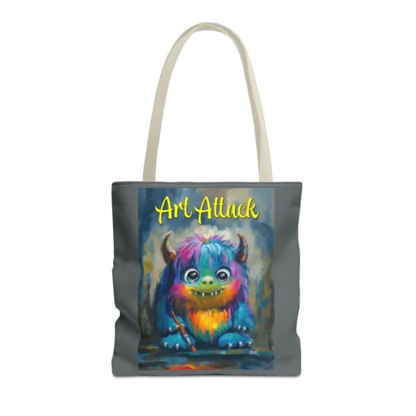 Art Attack Tote Bag - Show Your Style. You never know when an Art Monster will attack! - Image 22
