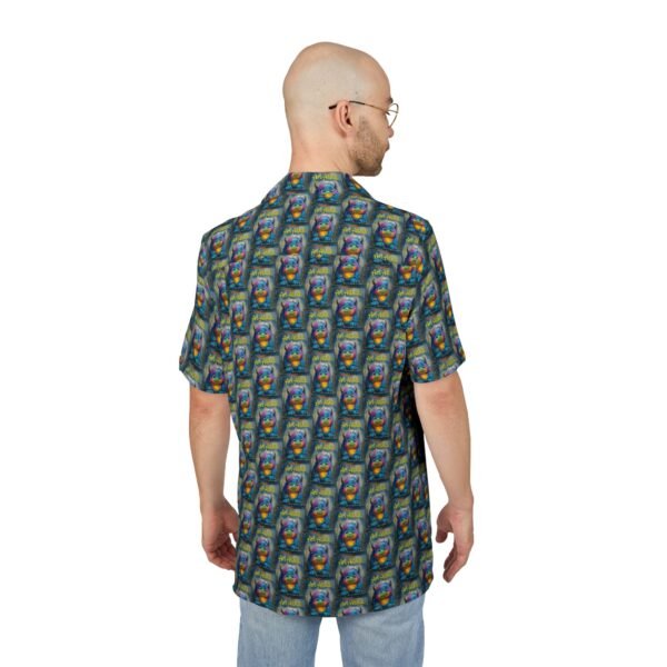 Hawaiian Shirt Art Monster Print - Button-Down Shirt (AOP) - Image 8