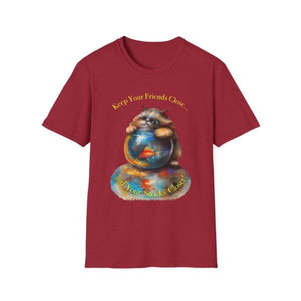 Funny Cat T-Shirt – Keep Your Snacks Closer Graphic Tee - Unisex T-Shirt - Image 16