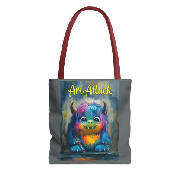 Art Attack Tote Bag - Show Your Style. You never know when an Art Monster will attack! - Image 10