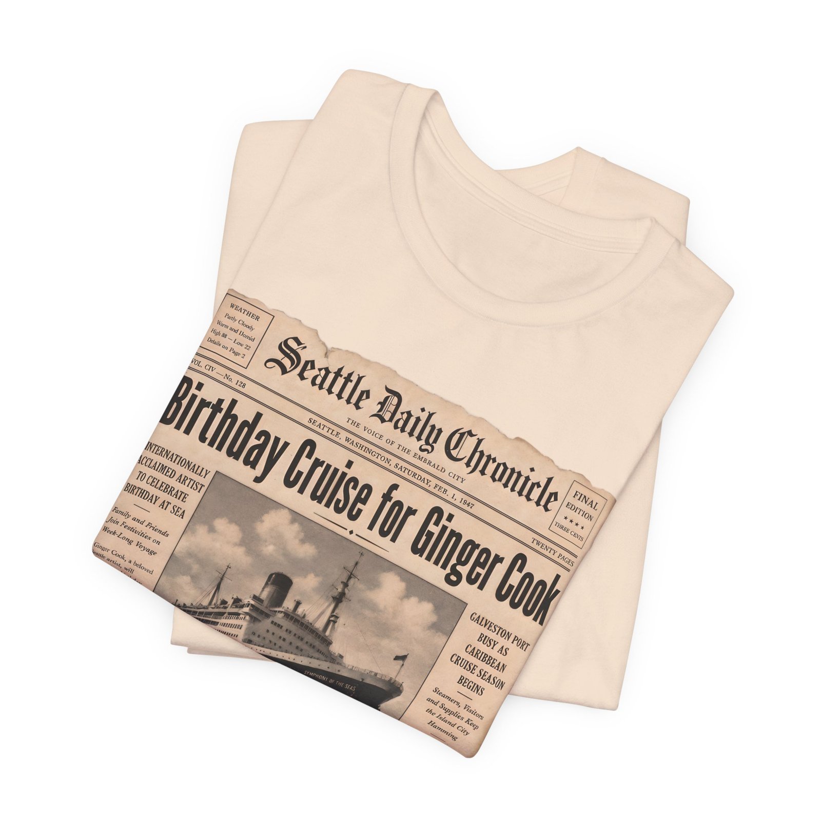 Ginger Cook 80th Birthday Cruise T-Shirt – Symphony of the Seas 2027 - Image 28