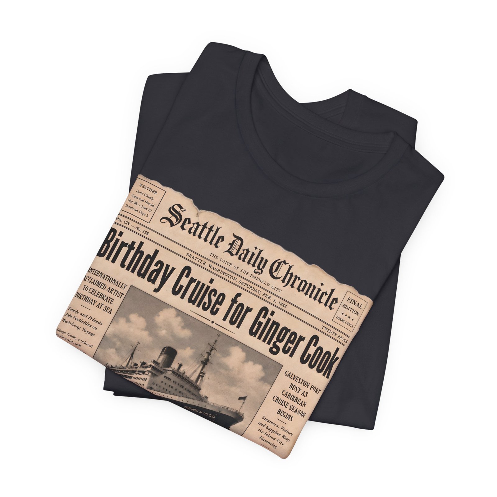 Ginger Cook 80th Birthday Cruise T-Shirt – Symphony of the Seas 2027 - Image 12