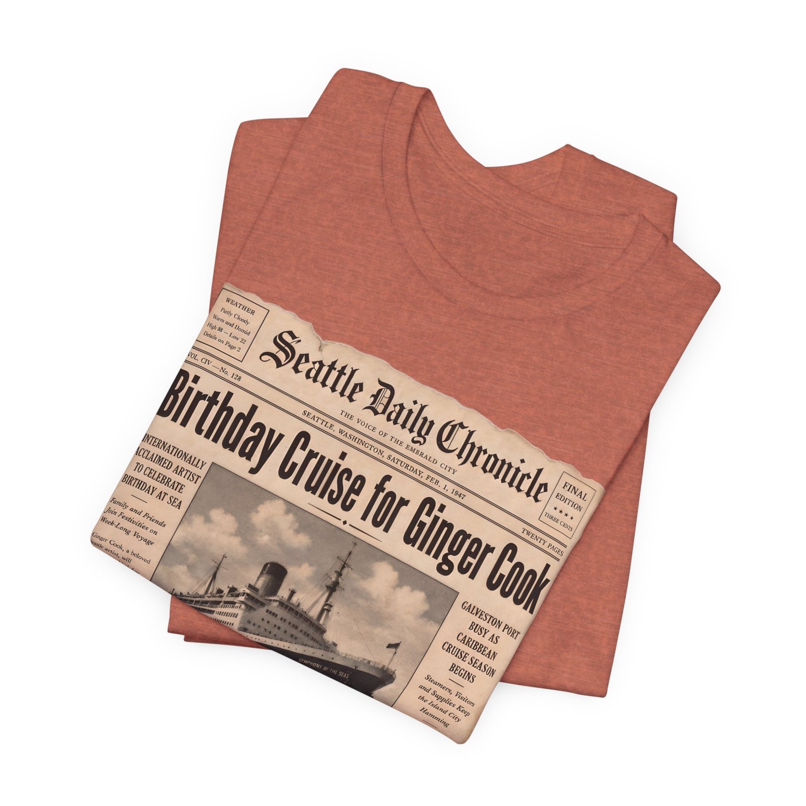 Ginger Cook 80th Birthday Cruise T-Shirt – Symphony of the Seas 2027 - Image 24