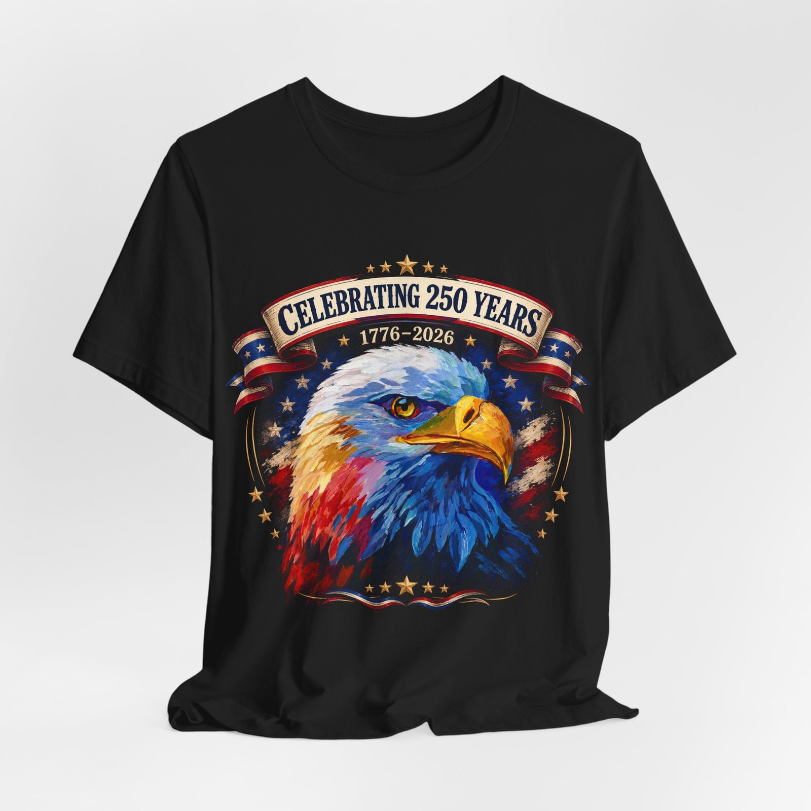 The 250 Years of Freedom Commemorative Tee – Original Eagle Painting - Image 4