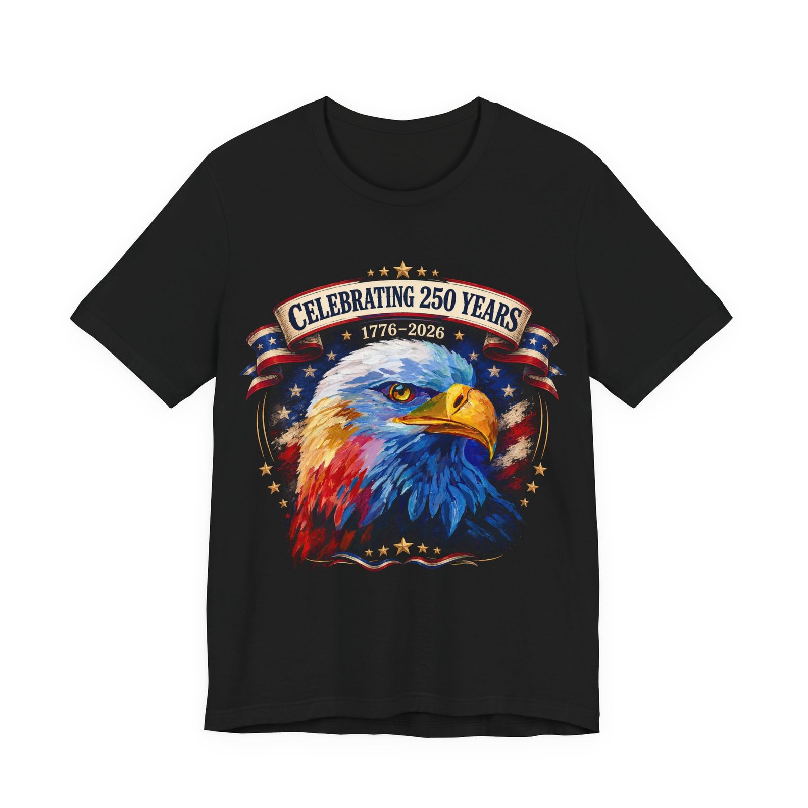 The 250 Years of Freedom Commemorative Tee – Original Eagle Painting