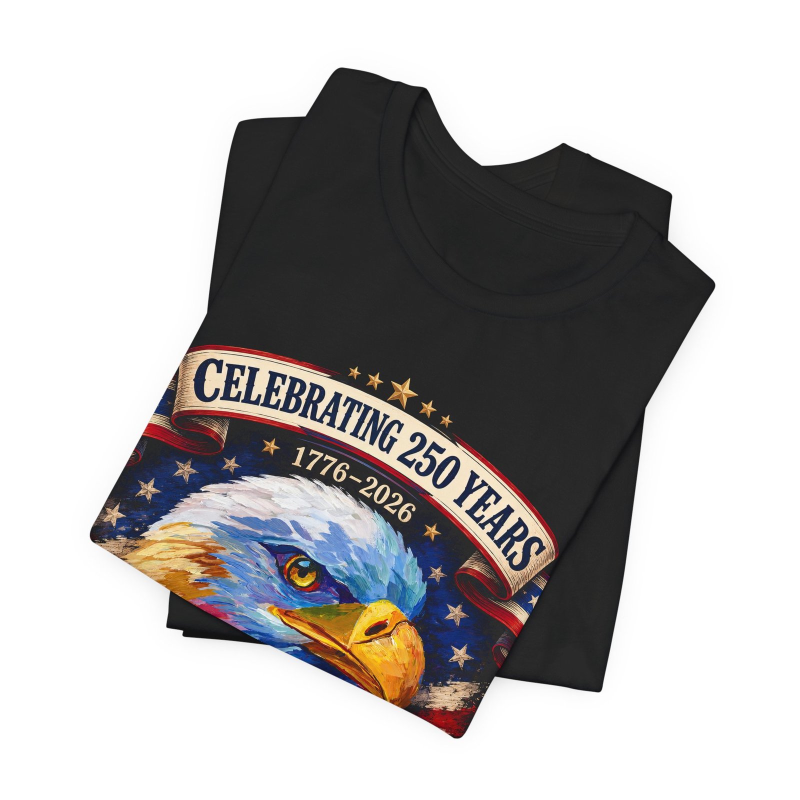 The 250 Years of Freedom Commemorative Tee – Original Eagle Painting - Image 3