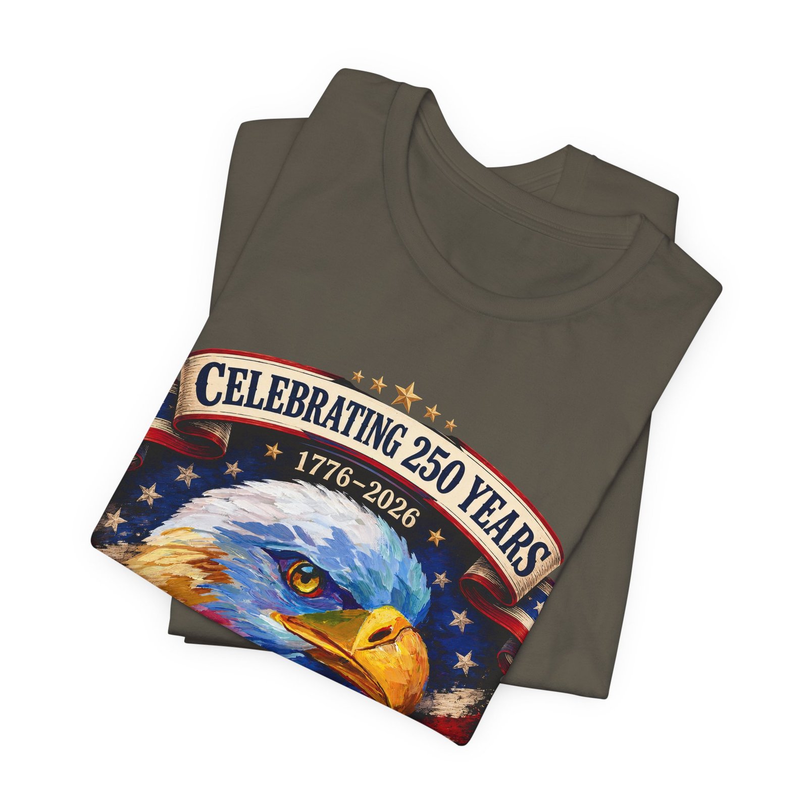 The 250 Years of Freedom Commemorative Tee – Original Eagle Painting - Image 8